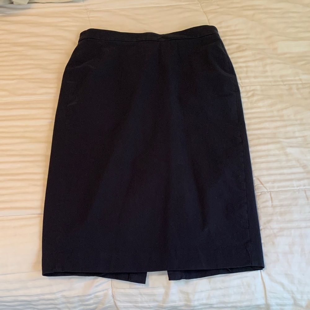 J. Crew Classic Navy Pencil Skirt